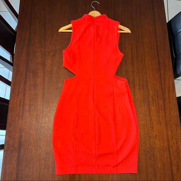 Red forever 21 mini dress with cutouts- size medium - Picture 3 of 4